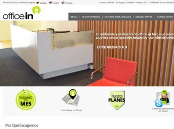 Diseño y posicionamiento web empresa alquiler oficinas