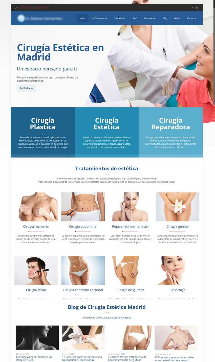 Diseño y posicionamiento web clinicas esteticas