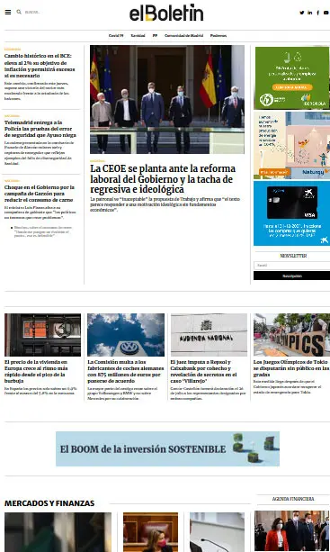 Diseño web diario digital